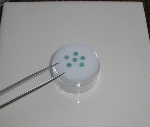6 Esmeraldas Sueltas Facetadas Gemas Naturales de 3mm cada una - Product Image 3