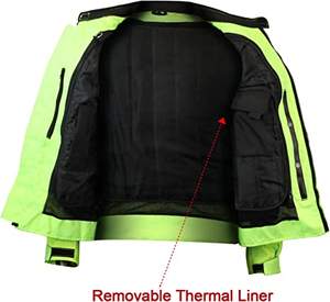 Veste de moto haute visibilité HIKE IMPEX pour l'été, maille réfléchissante, respirante, coupe-vent, imperméable, veste de sécurité pour motards - Product Image 3