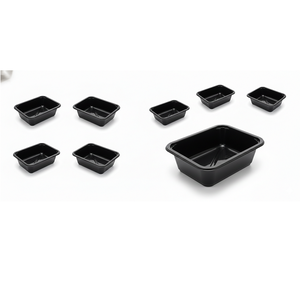 ถาด C PET, ถาดสำหรับใช้บนเครื่องบิน, ถาดแบบสองชั้น, ถาดพร้อมปรุงอาหาร, ถาดอาหารสำเร็จรูป, บรรจุภัณฑ์อาหารพลาสติก จำหน่ายจำนวนมาก - Product Image 6