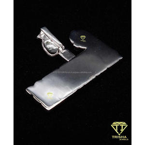 <b>Custom</b> Money Bag <b>Name</b> Pendant Moissanite Diamond 925 Sterling Silver Gold Plated Iced Out Hip Hop <b>Necklace</b> Personalized Luxury - Product Image 6