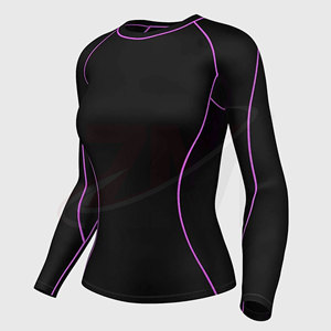 Ropa Deportiva Ligera para Ejercicio en Gimnasio y Actividades Deportivas, Camiseta Deportiva de Compresión para Mujer, Cómoda y Elástica - Product Image 3