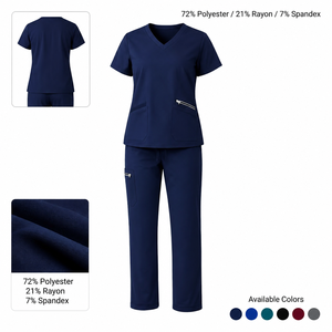 Tenue Médicale Unisexe Tissée Extensible et Douce avec Détection d'Aiguilles pour Hôpitaux, Infirmiers et Professionnels de Santé - Product Image 2