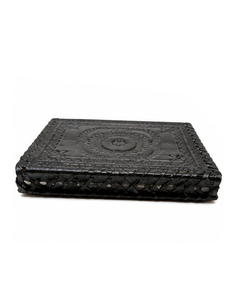 Cuaderno de diario clásico de cuero vintage negro con Diario de escritura hecho a mano en relieve para viajes, estudio y notas diarias - Product Image 3