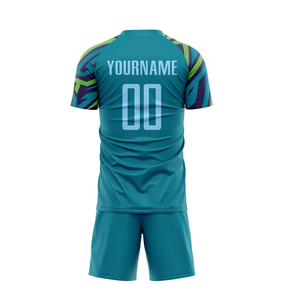 Uniforme de Fútbol de Poliéster Sublimado Personalizado de Alta Calidad, Talla Grande, Manga Corta, Transpirable, Ecológico, Ropa Deportiva de Verano - Product Image 3