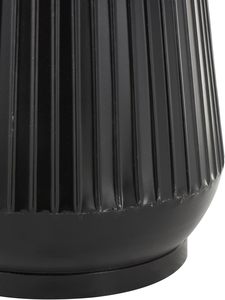 Ensemble de vases de sol modernes en métal noir et or, faits à la main, pièces maîtresses décoratives pour la décoration intérieure, hauteur 22,85 po et 30,40 po - Product Image 3