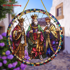 CIFbuy Décoration de fenêtre en acrylique Prisme Arc-en-ciel, Ornement suspendu coloré pour jardin, Attrape-soleil en cristal, TikTok pour Temu Pick up - Product Image 3