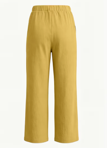 Pantalon large en lin léger pour homme, taille élastique avec cordon de serrage, décontracté, pour l'été - Product Image 5