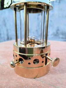Miner's <b>Lamp</b> Safety Coal Mine <b>Oil</b> <b>Lamp</b> | Antique Ship Lantern Maritime Christmas Gift | Fully Functional Antique Brass Vintage - Product Image 5