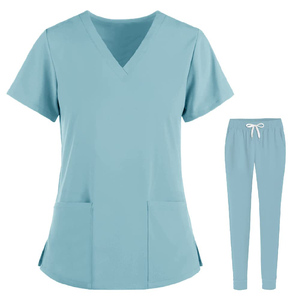 Conjuntos de Uniformes Médicos de Poliéster y Spandex Antiarrugas para Mujer, Traje de Enfermera para Clínica Dental, Salón de Belleza y Spa - Product Image 2