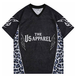 Camiseta Deportiva de Malla Estilo Vintage Americano 2026, Personalizada para Béisbol y Fútbol, Corte Holgado, Estilo Urbano, Jersey de Fútbol OEM - Product Image 1