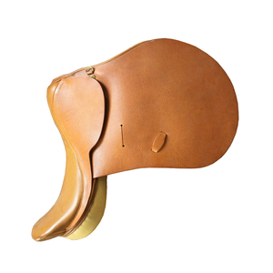 อานม้าหนังสีน้ำตาลสไตล์อังกฤษสำหรับขี่ม้าเดรสสาจ ดีไซน์หรูหรา - Product Image 3