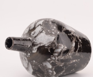 The Midnight Eclipse Ceramic <b>Vase</b> Elegant Design Handcrafted Ceramic Indian Flower <b>Vase</b> <b>Unique</b> Home Decor Tabletop Made in India - Product Image 4