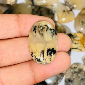 MAHNAJ GEMS Wholesale Tiger Dendritic Agate Cabochon Bead Caps Natural Gemstone Material Lightweight High Quality Jewelry Stone - Product Image 2