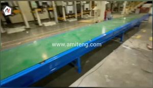 Convoyeur à bande en acier inoxydable, ligne de convoyage modulaire, système de manutention résistant à la chaleur, vitesse réglable, capacité de 1 à 50 kg/pied - Product Image 2