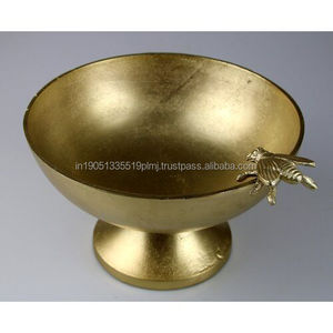 Bol à salade et à fruits décoratif élégant en aluminium Bol à fruits de style coréen Bol de service à mélanger en métal par l'artisanat indien - Product Image 1