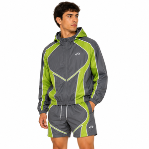Ensemble coupe-vent léger et respirant de haute qualité pour homme, idéal pour l'été – Nouvelle collection avec faible MOQ, veste en nylon et sweats à capuche - Product Image 1