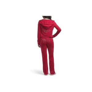 Survêtement femme en velours, ensemble jogging homme coupe ample 2 pièces avec broderie logo avant et arrière - Product Image 6