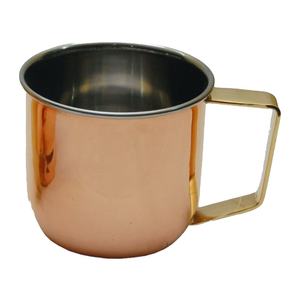 Taza de cobre con mango para el hogar, taza de cobre para bebidas frías, para cocina, hotel, restaurante, fiestas, la mejor taza - Product Image 1
