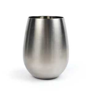 Stainless Steel Water Glass Ribbed Metal Drinking Tumbler High Quality Juice <b>Mug</b> Durable Restaurant Tableware Cup - Product Image 4