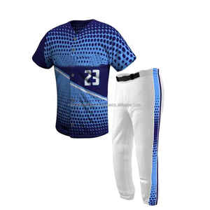 Venta al por Mayor de Conjuntos de Camisetas de Béisbol Personalizadas para Hombre, Transpirables, Tallas Grandes, de Secado Rápido, 100% Poliéster, Cuello Redondo, con Bolsillos - Product Image 5