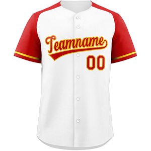 Maillot de baseball Athletic Outfitters en tissu Dry Fit, couleur contrastée, broderie personnalisée, numéro au dos brodé - Product Image 2