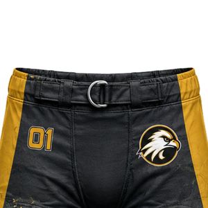 Black & Gold American Football <b>Compression</b> Shorts with Premium Protective Padding for Team Practice, Game Day & Training - Product Image 4