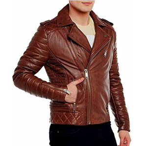 Chaquetas de Motocicleta de Piel de Oveja y Cuero PU para Hombre, Personalizadas, de Alta Calidad, Modernas, Transpirables, Estampadas, Acabadas, al por Mayor - Product Image 3