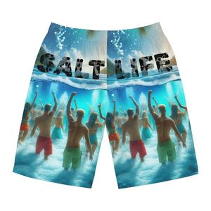 Pantalones cortos de verano para hombre, pantalones cortos informales transpirables con cordón, trajes de baño de color liso, pantalones cortos para correr y hacer deporte, surf, vacaciones en la playa - Product Image 3