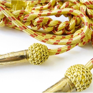 Aiguillette Golden and Red <b>Braided</b> Ceremonial Uniform <b>Accessory</b> OEM ODM Wholesale Custom Manufacturer - Product Image 4