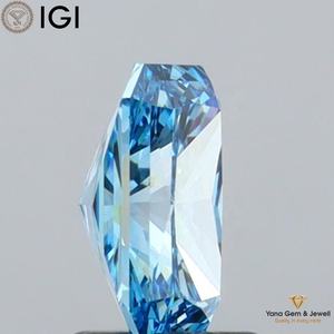 ใบรับรอง IGI เพชร CVD ผลิตในห้องปฏิบัติการ ทรงรัศมี น้ำหนัก 1.50 กะรัต สีฟ้าสดใสแฟนซี ความสะอาดระดับ VS1 เหมาะสำหรับทำจี้ - Product Image 5