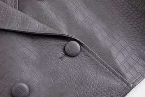 Vestes en cuir de mouton pour femmes, design OEM, tissu en nylon respirant teinté, haute qualité, manches longues, bon prix - Product Image 5