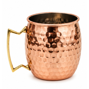 Mug en cuivre de qualité supérieure, tasse Moscow Mule en cuivre pur, gravure florale antique, articles de bar, vente en gros, mug à bière et cocktail, meilleur prix - Product Image 2
