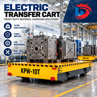Chariot de transfert électrique sans rail à batterie de 10 tonnes et 20 tonnes, chariot à plateau motorisé robuste pour usine