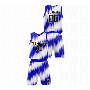 Uniforme de Baloncesto Redondo Halftone Royal, de Alta Calidad, Personalizado, Ropa Deportiva para Adultos, Conjunto de Jersey y Pantalones Cortos Transpirables - Product Image 3