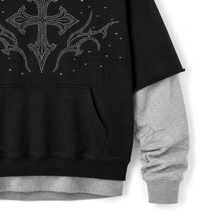Sudaderas con Pedrería para Hombre, Sudaderas con Pedrería para Adultos, Sudaderas con Pedrería para Hombre, Nueva Llegada - Product Image 3