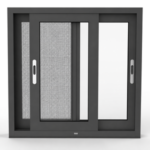 Fenêtre coulissante horizontale en alliage d'aluminium à double vitrage, design moderne entièrement personnalisé, à prix abordable, pour maisons africaines - Product Image 1