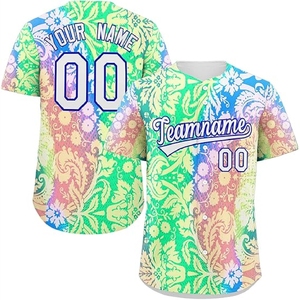 Maillot de baseball par sublimation avec tissu avancé anti-humidité pour une performance sportive améliorée - Product Image 1