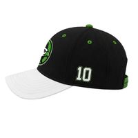 Casquette de baseball noire et blanche classique, réglable avec fermeture snapback, logo d'équipe brodé, chapeau de sport pour l'extérieur
