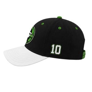 Gorra de Béisbol Blanca y Negra, Clásica, Ajustable, con Cierre a Presión, con Logotipo del Equipo Bordado, Gorra Deportiva para Uso en Exteriores - Product Image 4