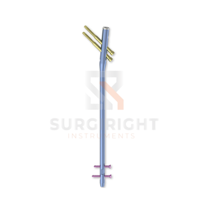 Clou intramédullaire tibial supraéponé en titane pour traumatisme orthopédique, conception anatomique, certifié CE, classe chirurgicale - Product Image 6