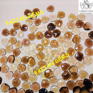 Perles de pierres précieuses en cabochon de pierre de lune chocolat naturelle certifiée FAIJAN GEMS de qualité supérieure du Rajasthan pour la fabrication de bijoux - Product Image 2