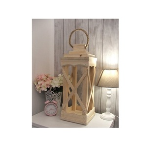 Farol de Madera Artesanal Personalizable para Decoración del Hogar Estilo Rústico, Bodas y Acción de Gracias - Product Image 1
