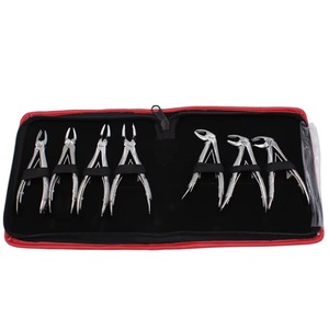 Ensemble de 10 forceps dentaires de qualité supérieure, réutilisables, en acier inoxydable de qualité allemande, Power Grip, certifié CE par Endochoice Medical - Product Image 1