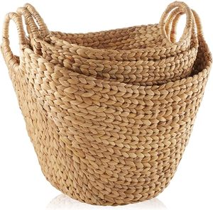 Custom Handwoven <b>Storage</b> <b>Basket</b> Sustainable Natural <b>Wicker</b> Laundry <b>Basket</b> Export Quality Wholesale Vietnam Supplier - Product Image 4