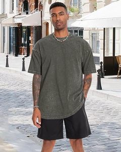 เสื้อยืดผู้ชายสไตล์วินเทจ ผ้าฝ้าย 100% คุณภาพสูง ระบายอากาศได้ดี แห้งเร็ว เหมาะสำหรับกิจกรรมกลางแจ้ง - Product Image 2