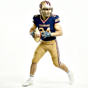 Ensemble d'uniformes de football américain bleu et kaki, anti-plis, matériau de qualité supérieure, respirant, vêtements de sport américains personnalisés, best-seller - Product Image 1