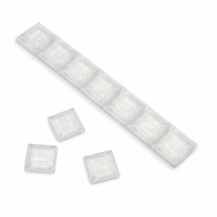 Butoirs de tiroir plats en PVC transparent, autocollants, protection de surface 15x4mm