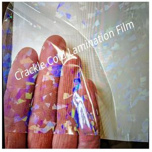 Film de lamination à froid craquelé holographique transparent effet glace pour cadres photo - Vente en gros - Product Image 2