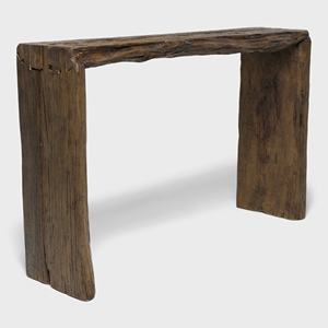 Mesa Consola de Madera Maciza Reciclada Estilo Cascada, Mueble Decorativo Hecho a Mano para Entrada, Comedor o Sala de Estar, Estilo Minimalista - Product Image 2