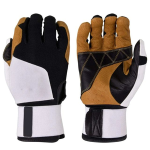 Nuevos Guantes de Béisbol de Cuero Negro con Soporte para Muñeca, Diseño Ligero para Entrenamiento - Guantes de Softbol - Product Image 2